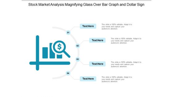 Stock Market Analysis Magnifying Glass Over Bar Graph And Dollar Sign Ppt PowerPoint Presentation Icon Visual Aids