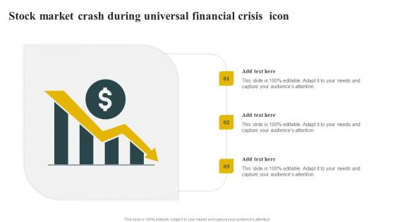 Stock Market Crash During Universal Financial Crisis Icon Icons PDF Stock Market Crash During Universal Financial Crisis Icon Icons PDF