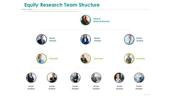 Stock Market Research Report Equity Research Team Structure Ppt PowerPoint Presentation Infographic Template Example PDF