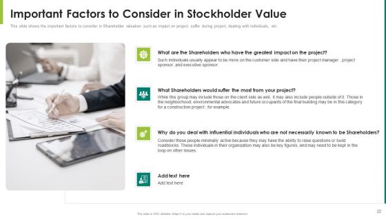 Stockholder Value Expansion For Capitalization Of Firm Ppt PowerPoint Presentation Complete Deck With Slides
