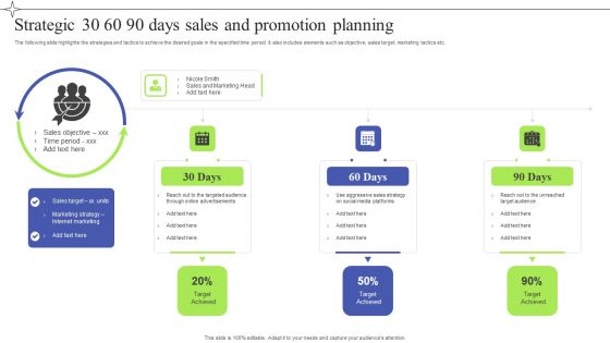 Strategic 30 60 90 Days Sales And Promotion Planning Download PDF Strategic 30 60 90 Days Sales And Promotion Planning Download PDF