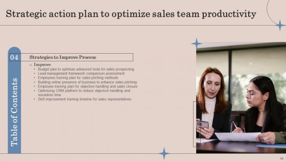 Strategic Action Plan To Optimize Sales Team Productivity Ppt PowerPoint Presentation Complete Deck With Slides