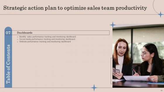 Strategic Action Plan To Optimize Sales Team Productivity Ppt PowerPoint Presentation Complete Deck With Slides