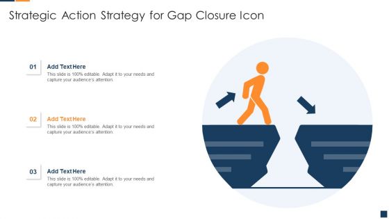 Strategic Action Strategy For Gap Closure Icon Graphics PDF Strategic Action Strategy For Gap Closure Icon Graphics PDF