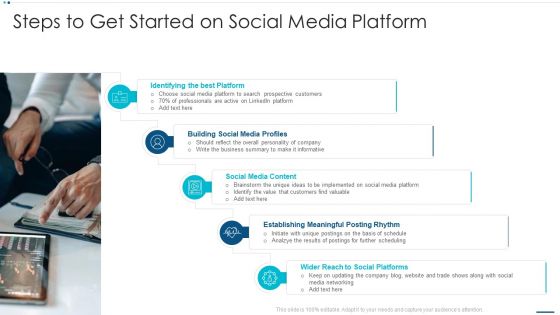 Strategic B2B Marketing Plan Steps To Get Started On Social Media Platform Download PDF