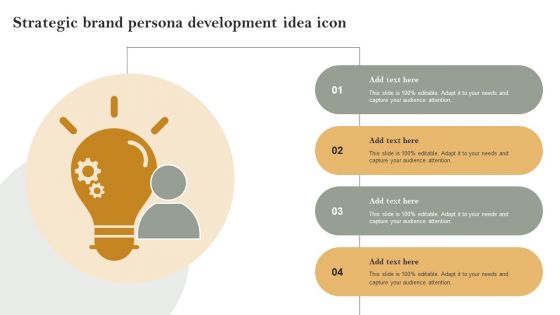 Strategic Brand Persona Development Idea Icon Inspiration PDF