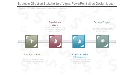Strategic Direction Stakeholders Views Powerpoint Slide Design Ideas