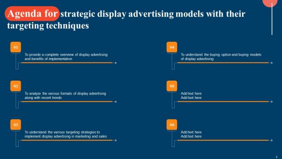 Strategic Display Advertising Models With Their Targeting Techniques Ppt PowerPoint Presentation Complete Deck With Slides