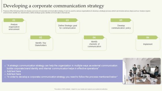 Strategic Guide For Corporate Executive Developing A Corporate Communication Strategy Graphics PDF Strategic Guide For Corporate Executive Developing A Corporate Communication Strategy Graphics PDF