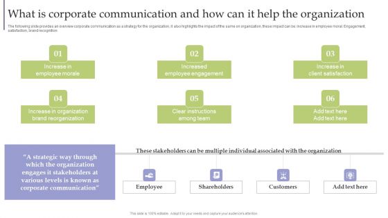 Strategic Guide For Corporate Executive What Is Corporate Communication And How Can Graphics PDF Strategic Guide For Corporate Executive What Is Corporate Communication And How Can Graphics PDF