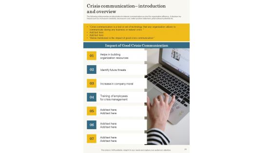 Strategic Guide To Formulate Crisis Communication Plan Template
