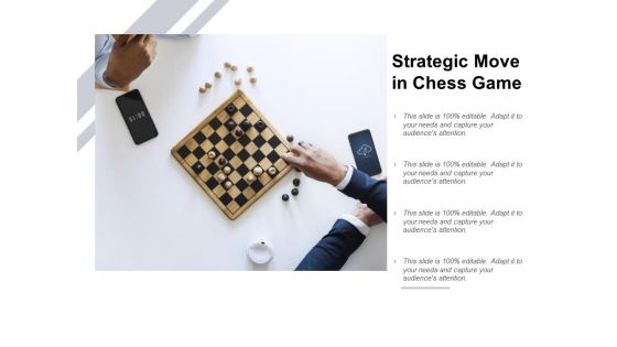 Strategic Move In Chess Game Ppt PowerPoint Presentation Inspiration Introduction