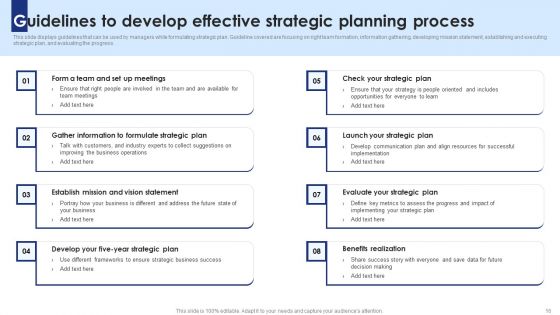 Strategic Planning And Execution A Comprehensive Guide To Models Frameworks And Procedures Complete Deck