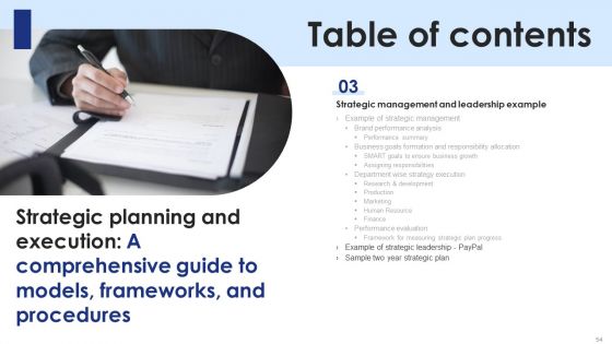 Strategic Planning And Execution A Comprehensive Guide To Models Frameworks And Procedures Complete Deck