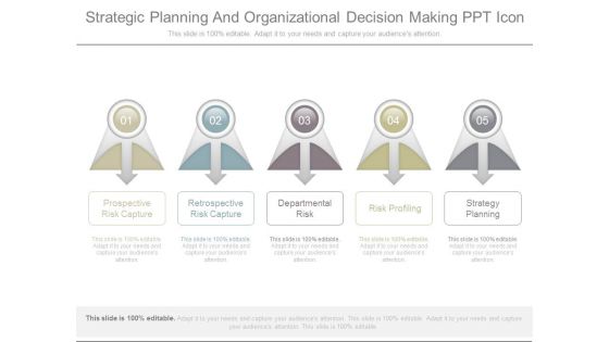 Strategic Planning And Organizational Decision Making Ppt Icon