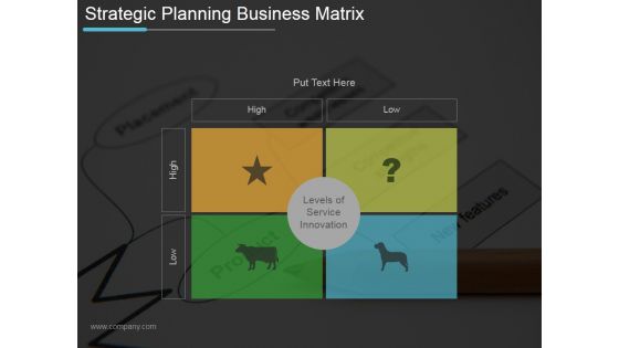 Strategic Planning Business Matrix Ppt PowerPoint Presentation Images