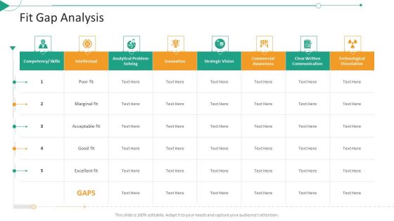 Strategic Planning Needs Evaluation Fit Gap Analysis Ppt Show Portfolio PDF