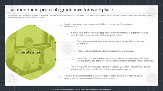 Strategic Playbook Sustaining Business During Pandemic Isolation Room Protocol Guidelines Formats PDF