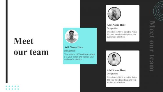 Strategic Promotional Guide For Restaurant Business Advertising Meet Our Team Ideas PDF