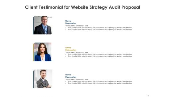 Strategic SEO Audit Proposal Ppt PowerPoint Presentation Complete Deck With Slides