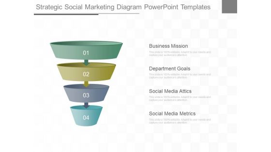 Strategic Social Marketing Diagram Powerpoint Templates