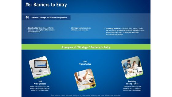 strategies distinguish nearest business rivals barriers to entry tactics ppt file demonstration pdf