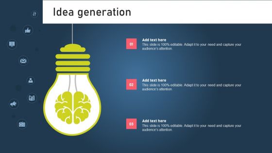 Strategies For Acquiring Online And Offline Clients Idea Generation Graphics PDF