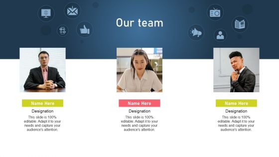 Strategies For Acquiring Online And Offline Clients Our Team Sample PDF