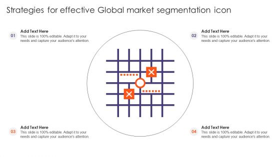 Strategies For Effective Global Market Segmentation Icon Ppt Outline Icon PDF