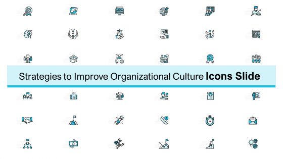 Strategies For Improving Corporate Culture Icons Slide Ppt Ideas Infographic Template PDF