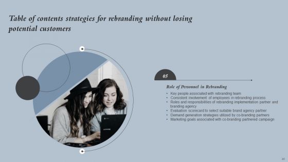 Strategies For Rebranding Without Losing Potential Customers Ppt PowerPoint Presentation Complete Deck With Slides