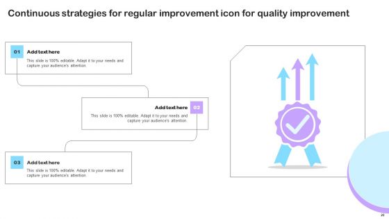 Strategies For Regular Improvement Ppt PowerPoint Presentation Complete Deck With Slides
