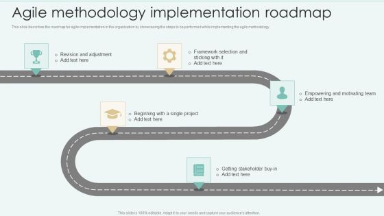 Strategies Of Agile Development To Enhance Processes Agile Methodology Implementation Roadmap Brochure PDF Strategies Of Agile Development To Enhance Processes Agile Methodology Implementation Roadmap Brochure PDF