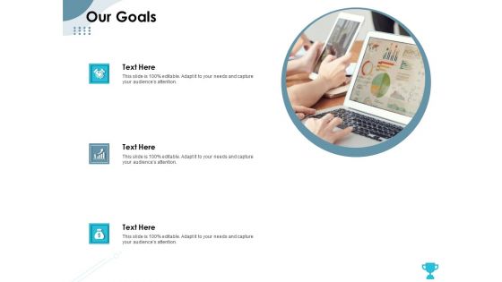 Strategies Take Your Retail Business Ahead Competition Our Goals Icons PDF