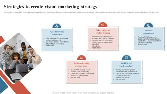 Strategies To Create Visual Marketing Strategy Ppt PowerPoint Presentation Summary Example PDF