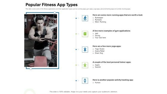 Strategies To Enter Physical Fitness Club Business Popular Fitness App Types Structure PDF