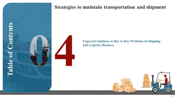 Strategies To Maintain Transportation And Shipment Ppt PowerPoint Presentation Complete Deck With Slides