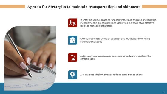 Strategies To Maintain Transportation And Shipment Ppt PowerPoint Presentation Complete Deck With Slides