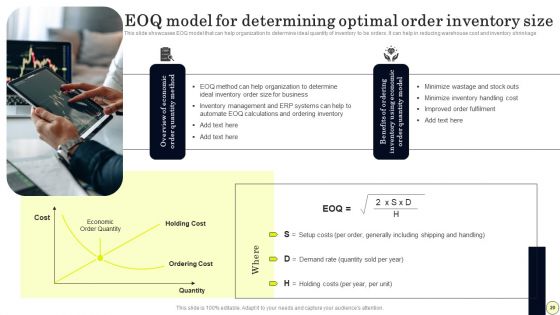 Strategies To Order And Manage Ideal Inventory Levels Ppt PowerPoint Presentation Complete Deck With Slides
