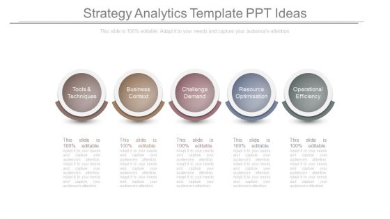 Strategy Analytics Template Ppt Ideas