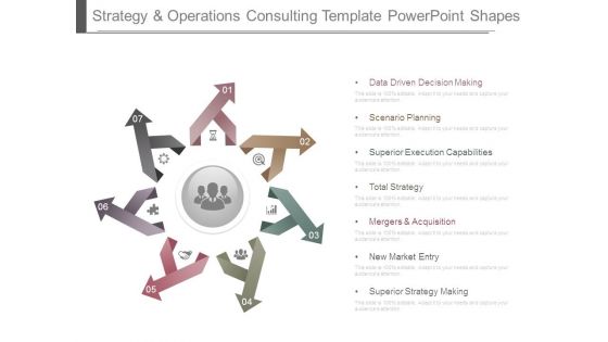 Strategy And Operations Consulting Template Powerpoint Shapes