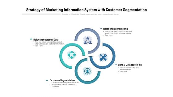 Strategy Of Marketing Information System With Customer Segmentation Ppt PowerPoint Presentation Outline Themes