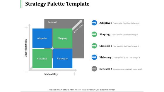 Strategy Palette Template Ppt PowerPoint Presentation Infographics Show