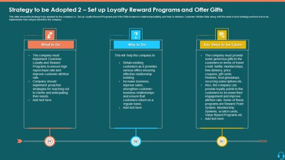 Strategy To Be Adopted 2 Set Up Loyalty Reward Programs And Offer Gifts Guidelines PDF