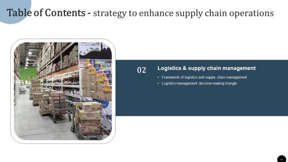 Strategy To Enhance Supply Chain Operations Ppt PowerPoint Presentation Complete Deck With Slides