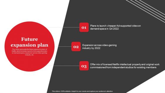 Streaming Platform Company Outline Future Expansion Plan Brochure PDF