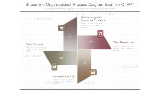 Streamline Organizational Process Diagram Example Of Ppt