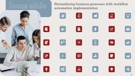 Streamlining Business Processes With Workflow Automation Implementation Ppt PowerPoint Presentation Complete Deck With Slides