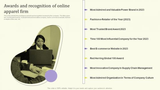 Streamlining Operations Through Clothing Business Strategy Awards And Recognition Pictures PDF