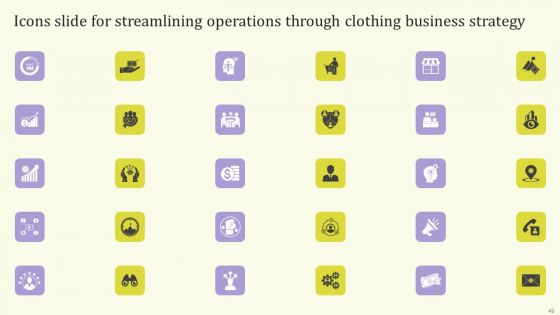 Streamlining Operations Through Clothing Business Strategy Ppt PowerPoint Presentation Complete Deck With Slides